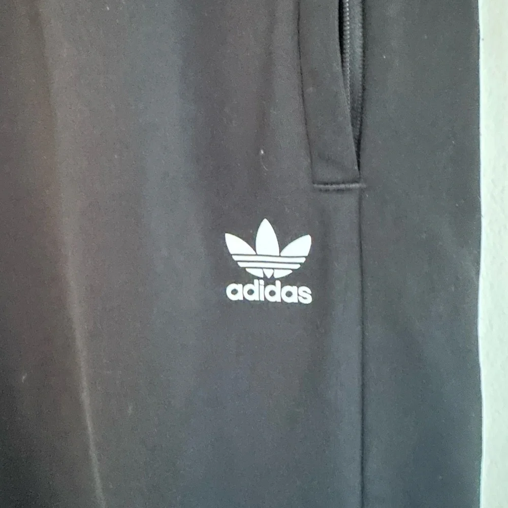 Adidas Kids Black Joggers with Pink and Green Accents - Picture 10 of 16